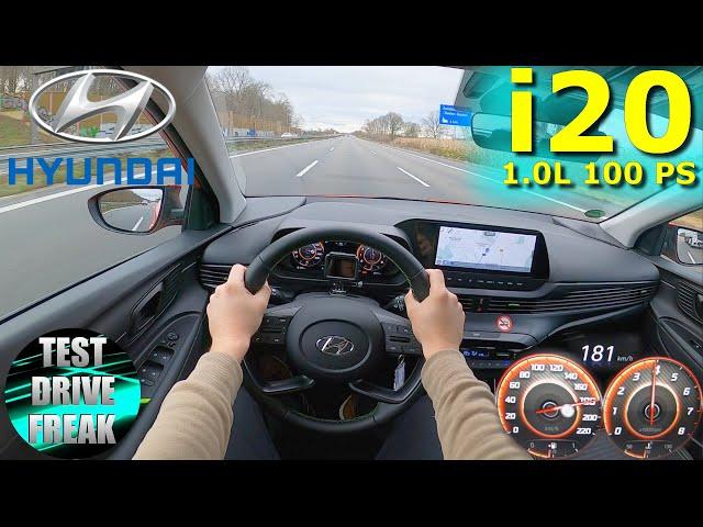 2021 Hyundai i20 1.0 T-GDI 48V Hybrid 100 PS TOP SPEED AUTOBAHN DRIVE POV