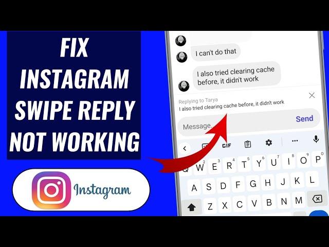 How to fix Instagram Swipe Reply not working 2023 - Sky tech