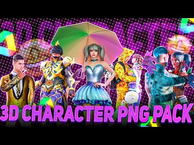 30+ PUBG 3D CHARACTER PNG PACK || 3D CHARACTER PNG PACK FOR THUMBNAIL EDITING