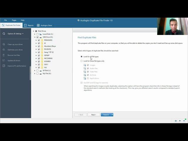 Auslogics Duplicate File Finder - Artificial Intellegence_Cara menemukan file teruplikat
