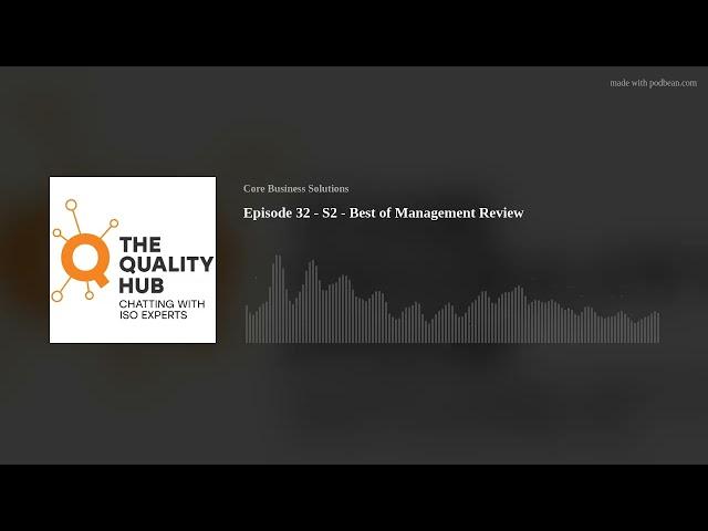 Episode 32 - S2 - Best of Management Review