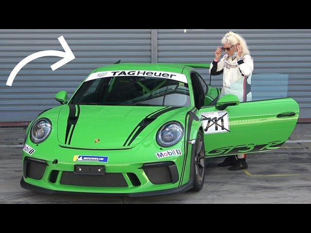 82 Year Old Grandma drives her Porsche 911 GT3 RS Flat-Out at Monza Circuit!