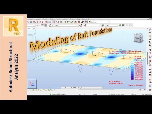 Modeling Mat (Raft) Foundations (Flexible Method) in Autodesk Robot