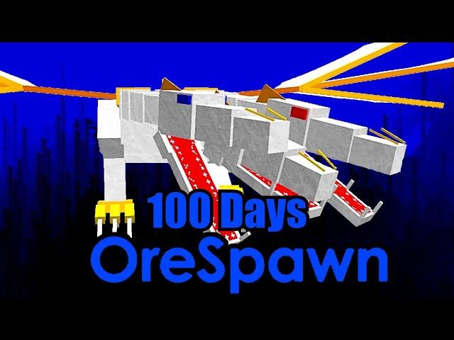 I Spent 100 Days in Minecraft Orespawn!