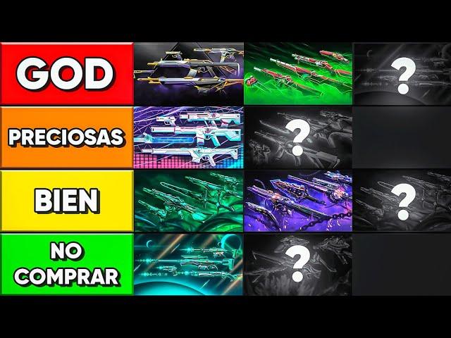 LA TIER LIST DEFINITIVA DE SKINS DE VALORANT