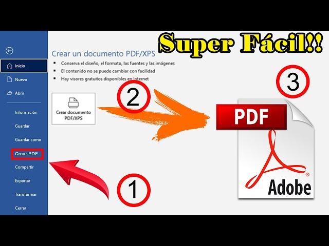 Cómo HACER un PDF en WORD 2022 │Sin Aplicaciones