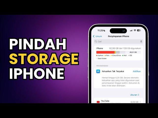 CARA MEMINDAHKAN PENYIMPANAN IPHONE KE ICLOUD