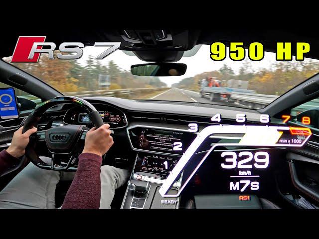 950HP AUDI RS7 C8 is YOUR WORST ENEMY on the AUTOBAHN!
