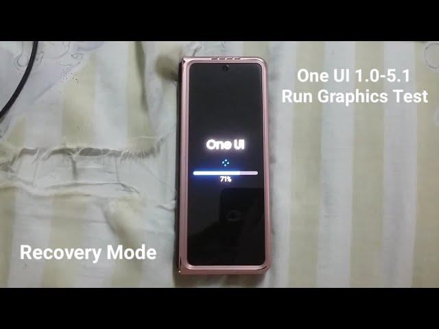 Samsung One UI 1.0 - 5.1 Run Graphics Test in Recovery Mode.