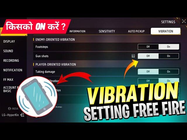 Vibration Setting Full Details | Free Fire Setting 2025