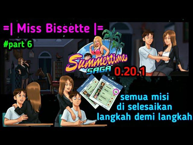 summertime saga 0.20.1 miss bissette all missions are completed step by step || part 6-Miss Bissette