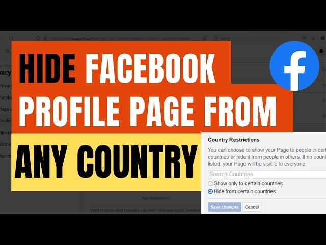 How to Hide Facebook Page from Any Country 2023 ( NEW PAGE EXPERIENCE) Country Restrictions