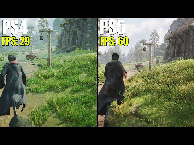 Hogwarts Legacy PS4 vs. PS5 Comparison | Loading Times, Graphics, FPS Test