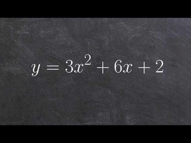 Graphing a quadratic function in standard form