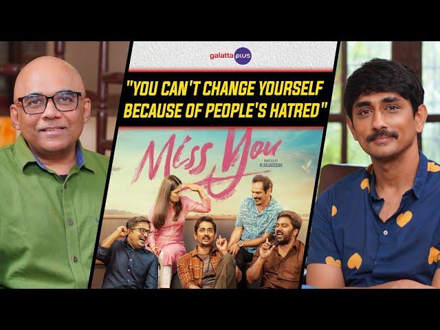 Siddharth Interview With Baradwaj Rangan | Miss You | Conversation