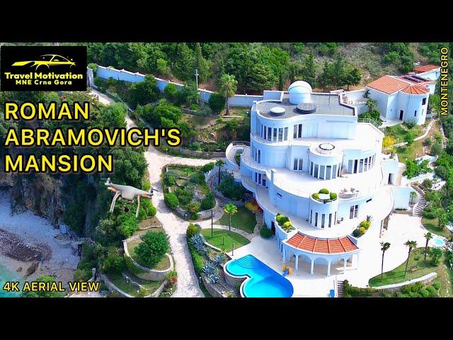 VILA ROMANA ABRAMOVIČA, KRUČE Snimak Dronom - Roman Abramovich Mansion [4K Aerial View] MNE 2023