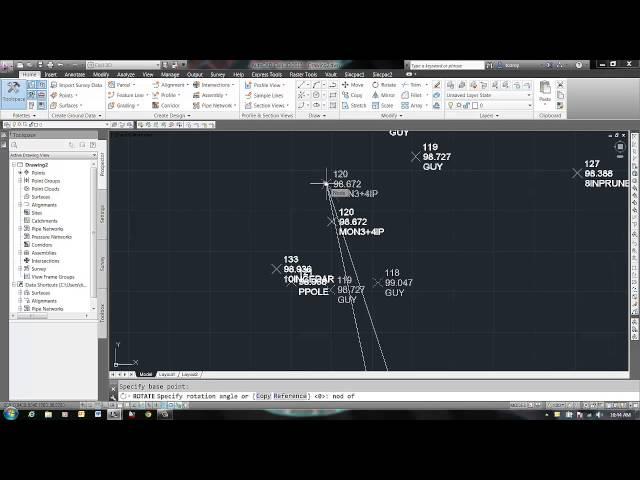 How to Rotate Points to New Basis of Bearing