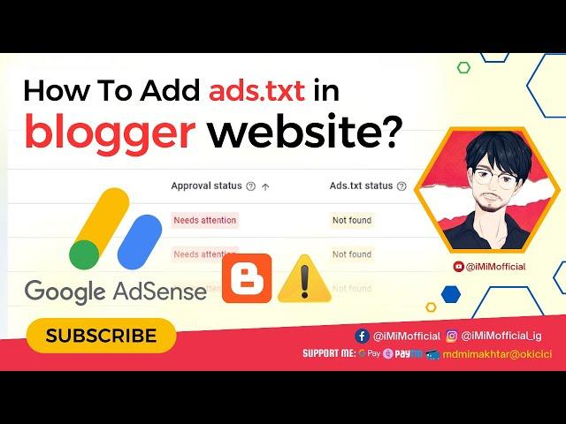 How to Add an ads.txt File to Your Blogger Website | Fix Ads.txt Error |  Step-by-Step Guide