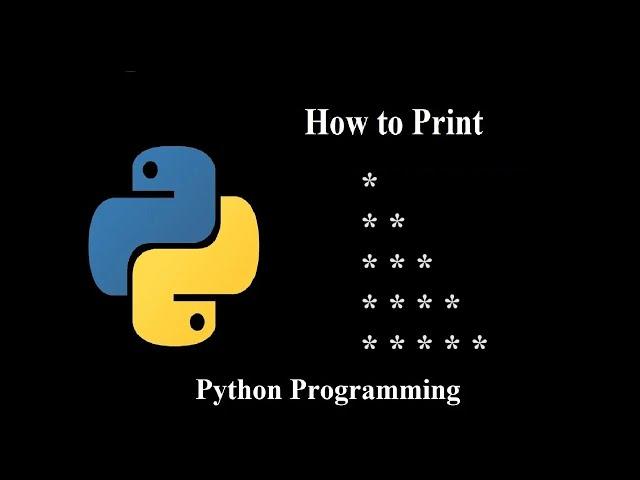 Python pattern programs - how to print stars "*" in right angled triangle shape | star pattern