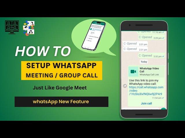 How To Setup WhatsApp Group Call / Conference Video Call