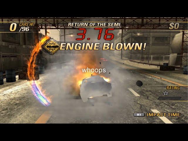 This is what 1000+ hours of Burnout Revenge Crash mode looks like