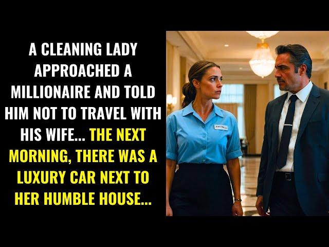 A CLEANING LADY WARNED A MILLIONAIRE, AND THE NEXT MORNING, A LUXURY CAR APPEARED AT HER HOUSE...