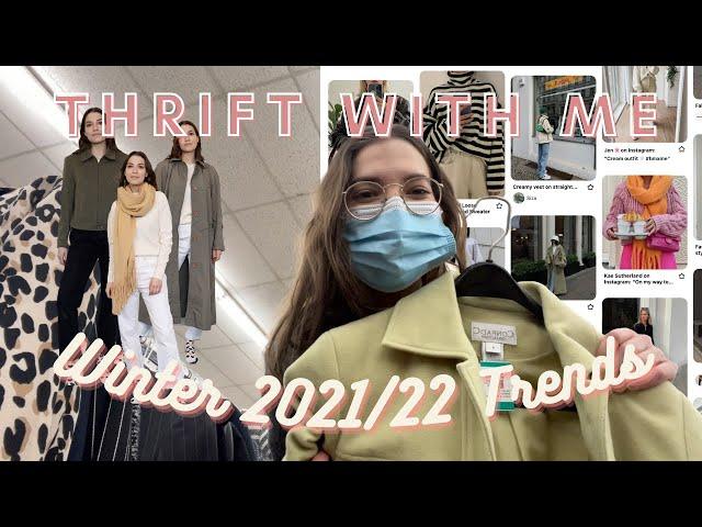 Thrift With Me for WINTER 2022 TRENDS | Try-On Haul