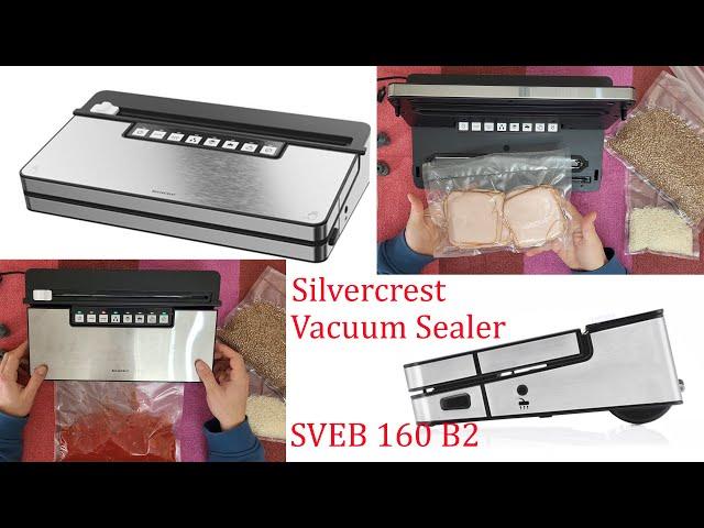 Silvercrest Vacuum Sealer SVEB 160 B2 Unboxing Testing