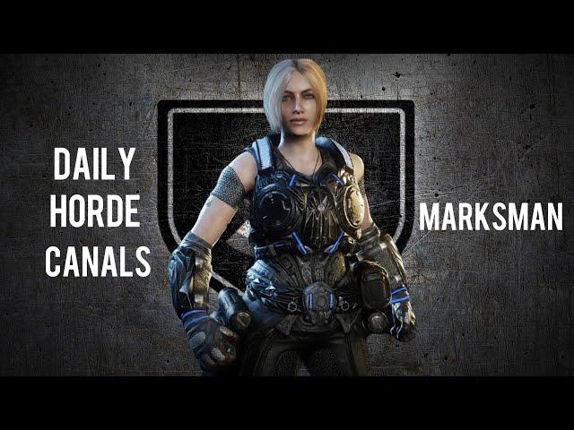 Gears 5: Daily Horde: Master On Canals : Black steel Anya Marksman Gameplay