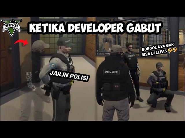 KETIKA DEVELOPER GABUT NGERJAIN POLISI BARU YANG LAGI MELAMUN  || GTA V ROLEPLAY #soifw