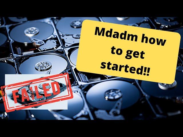 Best way to get started with Mdadm (Speed up raid sync!)