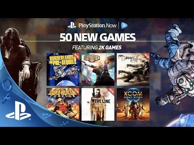 50 New Games on PS Now