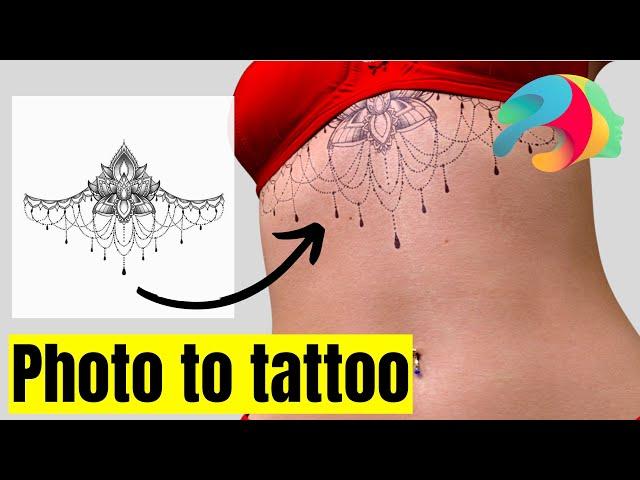 Daz Studio | how to turn a photo into a tattoo on Daz Studio? | Tutorial