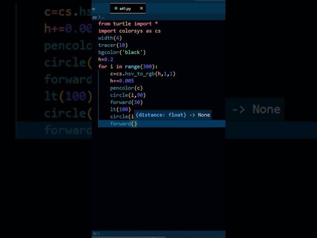 Python turtle Graphics Design #python #shorts #coding