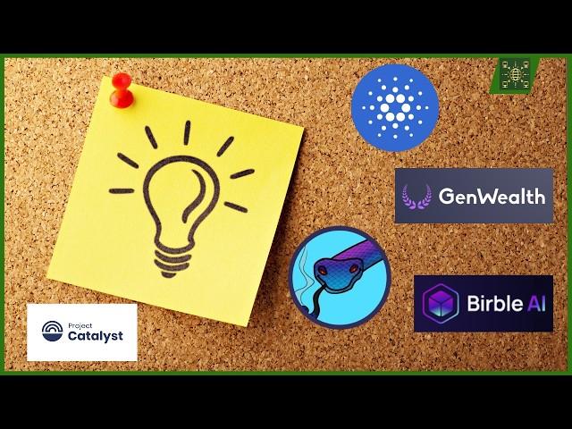 F12 Project Catalyst Ideas that will grow Cardano!