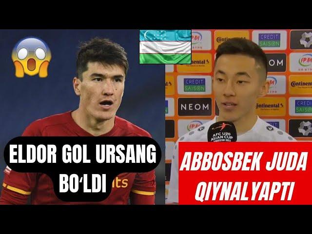 ANA HOLOS SHOMURODOV GOL URSANG BOʻLDI ABBOSBEK JUDA QIYNALYAPTI MURABBIY FIKR BILDIRDI