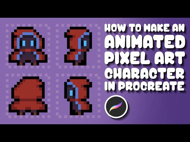 How to Make an Animated Pixel Art Character in Procreate | Tutorial