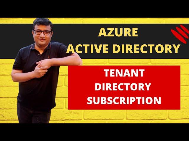 What is Azure AD Tenant, subscription and Directory? - In Hindi