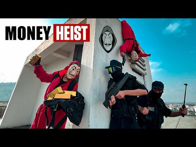 Parkour MONEY HEIST Season 4 ESCAPE from POLICE chase "GOLD RUSH" || FULL STORY ACTION POV