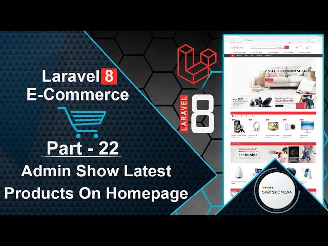 Laravel 8 E-Commerce - Admin Show Latest Products On Homepage