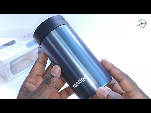 UNBOX/UNPACK Contigo River North Stainless Steel 2-in-1 Can Cooler and Tumbler with Splash-Proof Lid