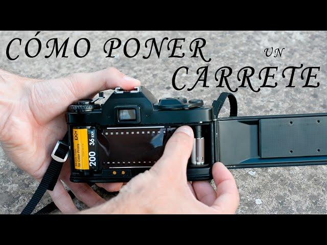 CÓMO PONER un CARRETE de FOTOS en una CÁMARA ANALÓGICA. Tutorial rápido.