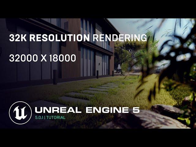 Unreal Engine 5.0.1 | 32K Rendering | Movie Render Queue | GTX 1050ti