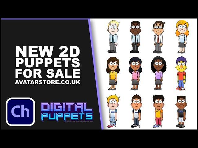 NEW Adobe Character Animator puppets for sale