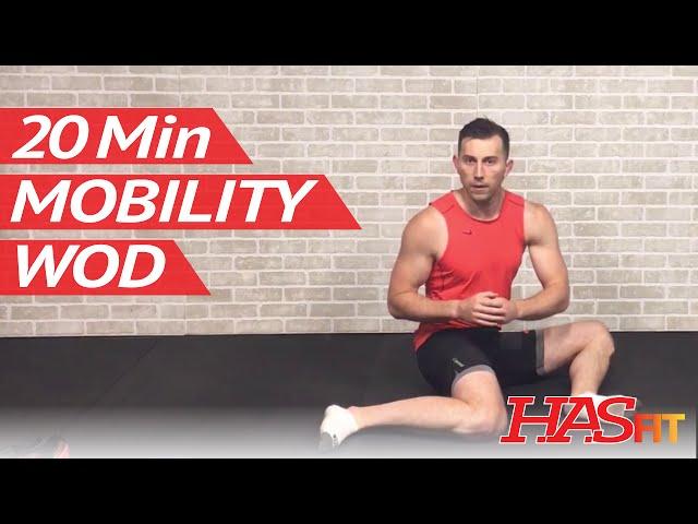 20 Min Beginner Mobility WOD by HASfit - Shoulder, Hip, Ankle, Thoracic Spine, & Wrist ROM