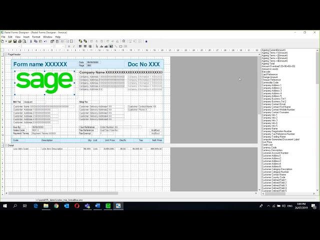 Sage 50cloud Pastel (ZA) - How can I  design my own documents and use Forms Designer?
