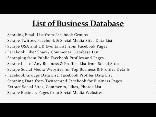 Extract Facebook Posts and Groups Data List