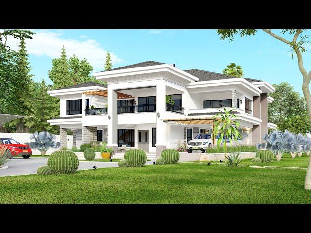 Beautiful House Design | House Plan 19.3x25.6 Meters | ALL ENSUITE | Exterior & Interior Animation