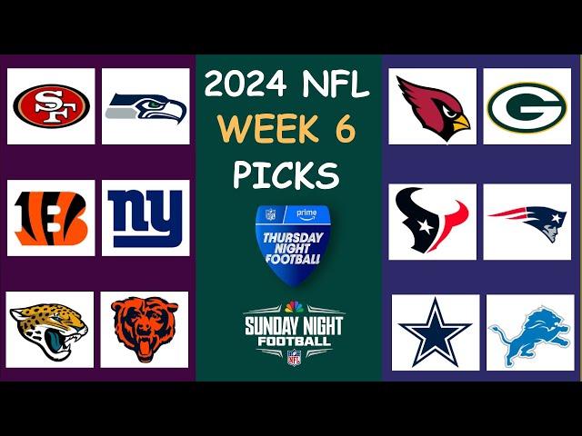 NFL 2024: WEEK 6 PICKS & PREDICTIONS