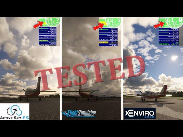 MSFS 2020 VS Active Sky FS VS Xenviro*What Weather app has the BEST Performance & Cloud Depiction?
